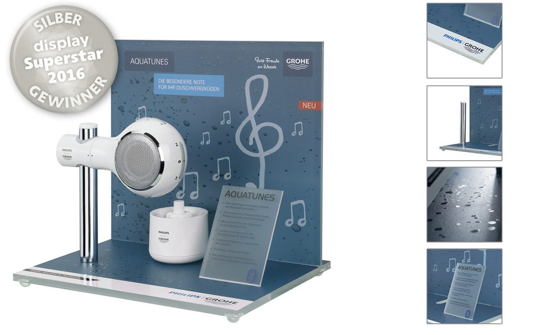 Display Superstar Award für das GROHE Aquatunes Display