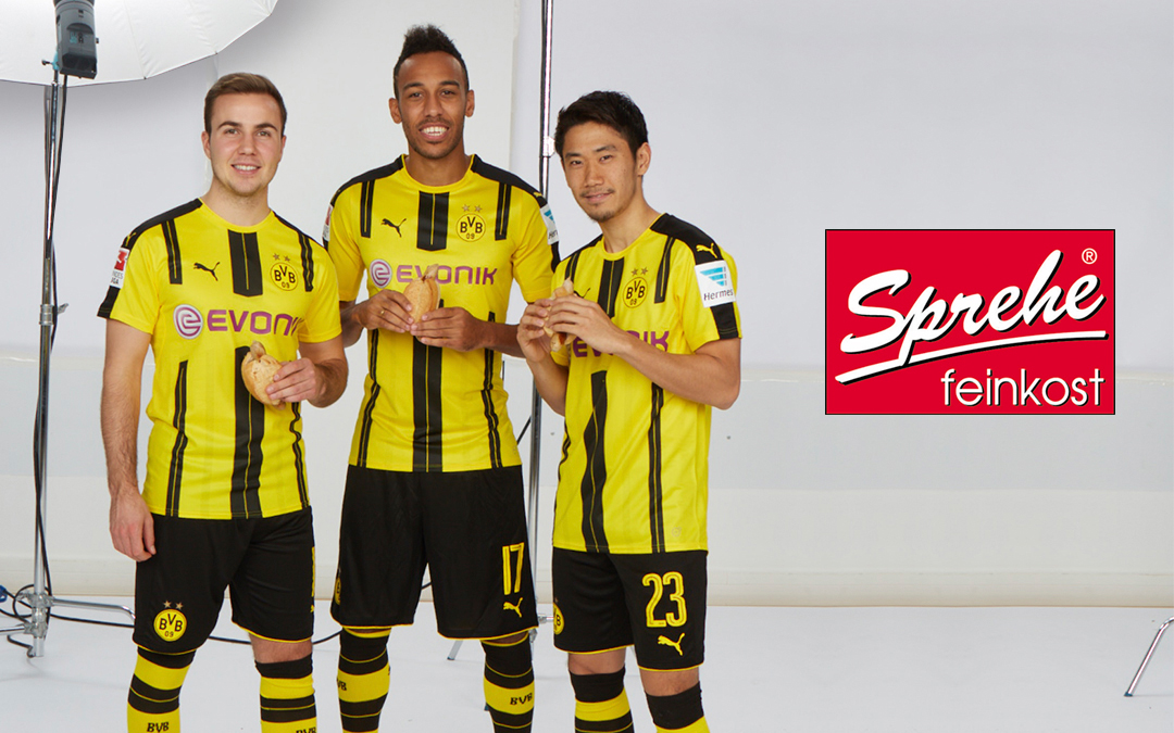 Jetzt geht`s um die Wurst – BVB-Shooting für Sprehe